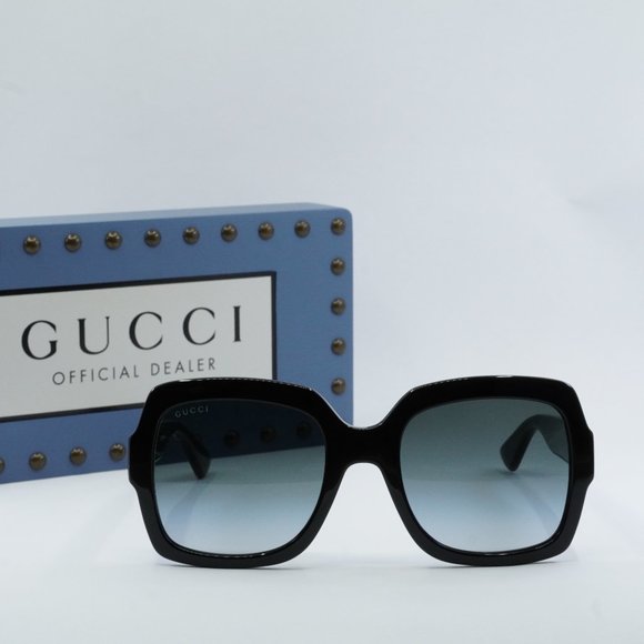 FINAL PRICE NEW GUCCI GG0036SN 001 BLACK GREY SUNGLASSES - Picture 2 of 11
